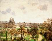 Camille Pissarro Cloudy garden Spain oil painting artist
